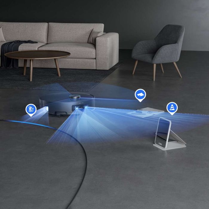 Dreame Aqua 10 Ultra Track robotski sesalnik, črn