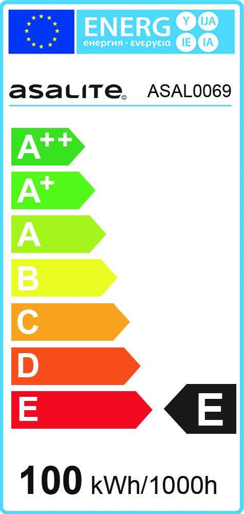 ASALITE IR sijalka E27 G95 100W 2800K