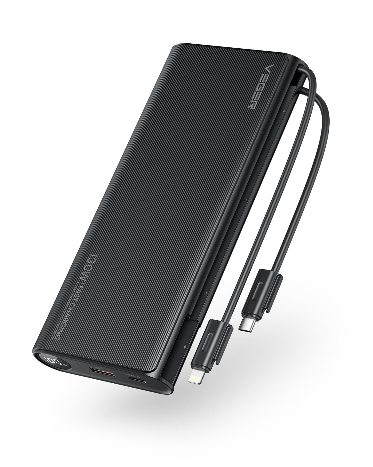 VEGER prenosna baterija TC130 25000 mAh, črna