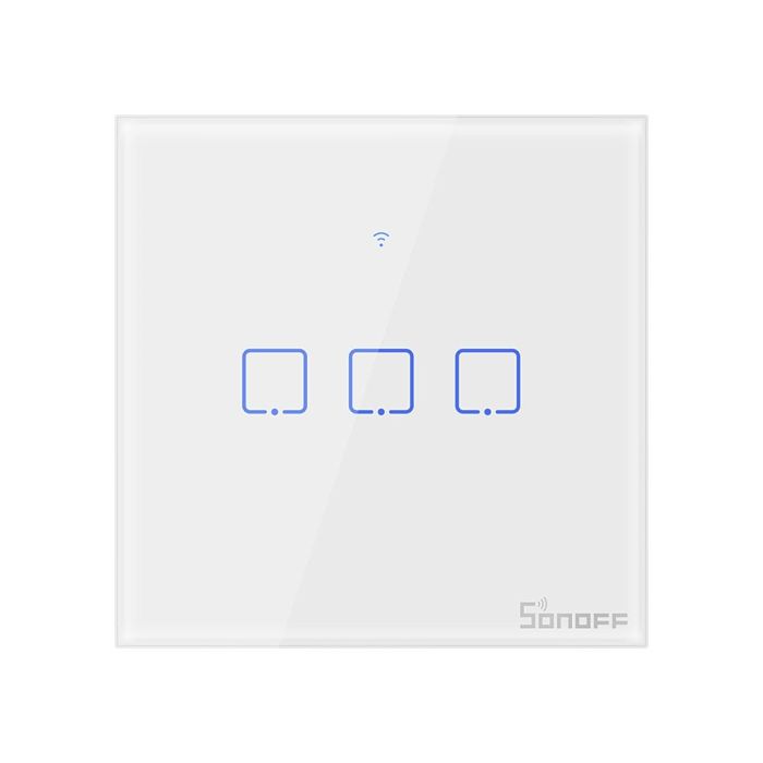 SONOFF pametno stensko stikalo Wi-Fi + RF433 trojno T1EU3C-TX