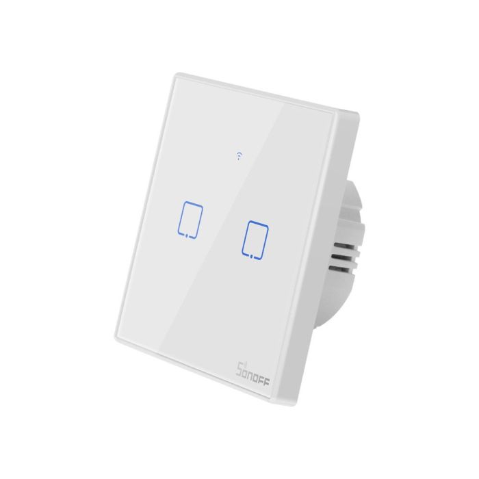SONOFF pametno stensko stikalo Wi-Fi + RF433 dvojno T2EU2C-TX