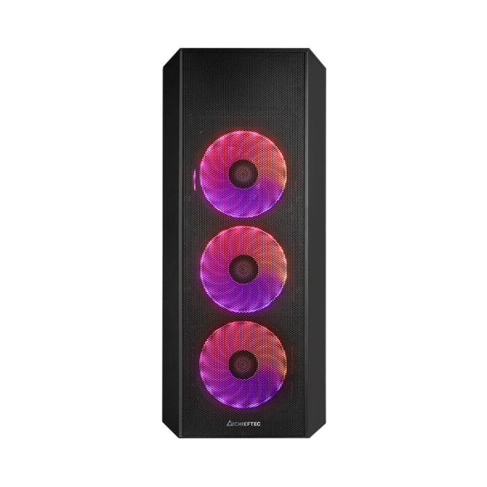Chieftec SCORPION 4 USB-C 3.2 ATX A-RGB ohišje, črno