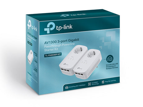 TP-LINK AV1200 3-Portni Gigabit Passthrough Powerline kit