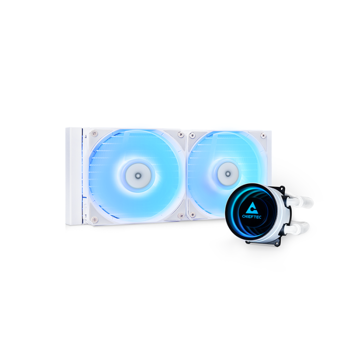 Chieftec Iceberg 240mm A-RGB vodno hlajenje za INTEL/AMD procesorje, bel
