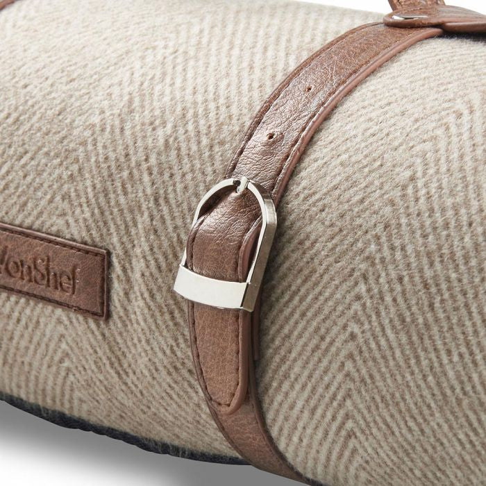 VonShef odeja za piknik 147 x 180cm, rjava