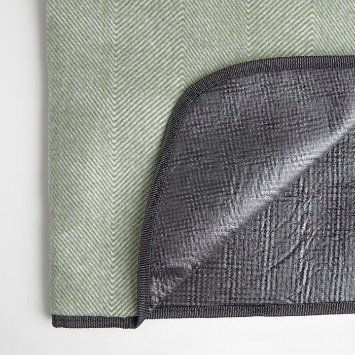 VonShef odeja za piknik 147 x 180cm, zelena