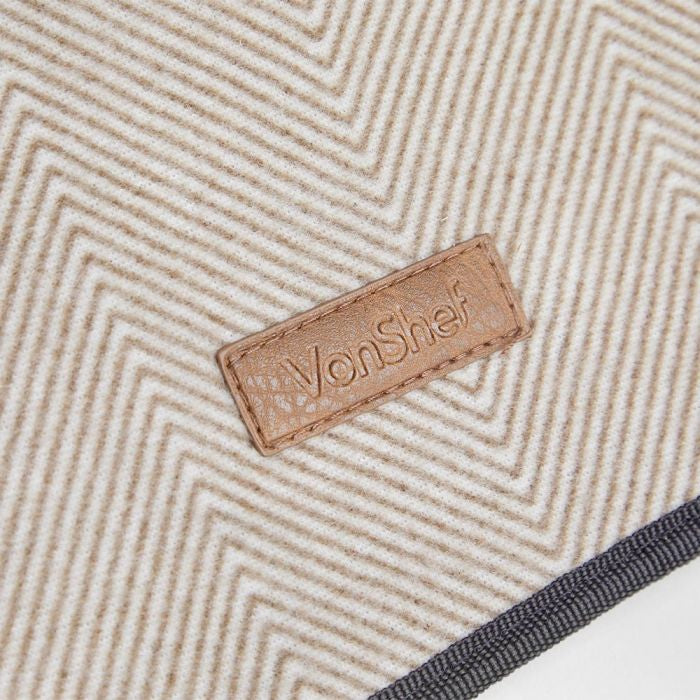 VonShef odeja za piknik 200 x 220cm, rjava