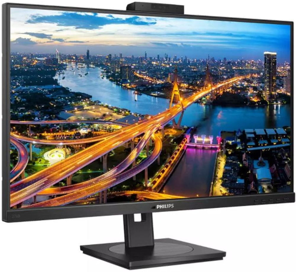 Philips 276B1JH 27" IPS QHD monitor z USB-C "docking" postajo za prenosnik in vgrajeno webkamero