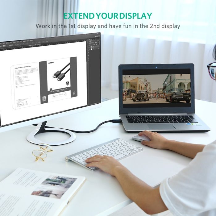 Ugreen DP na HDMI kabel (M-M) 3m - polybag