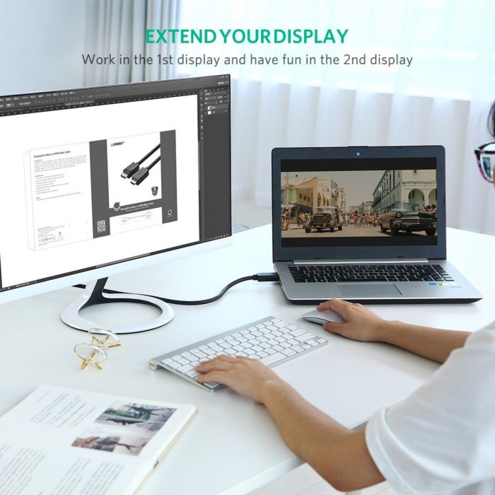 Ugreen DP na HDMI kabel (M-M) 2m