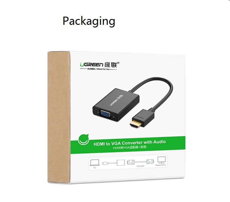 Ugreen Mini DisplayPort na HDMI (Ž) adapter črn - box