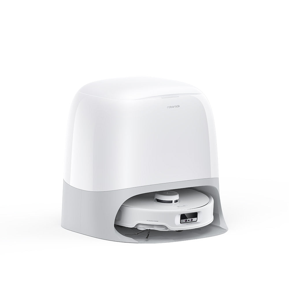 Roborock Qrevo Curv robotski sesalnik s samopraznilno postajo, bel