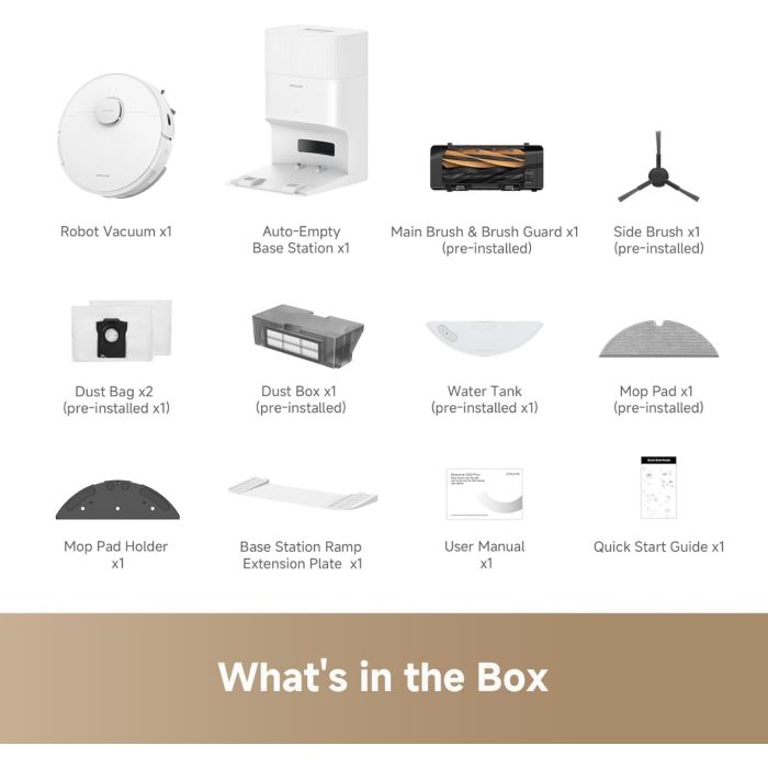 Dreame D20 Plus robotski sesalnik, beli