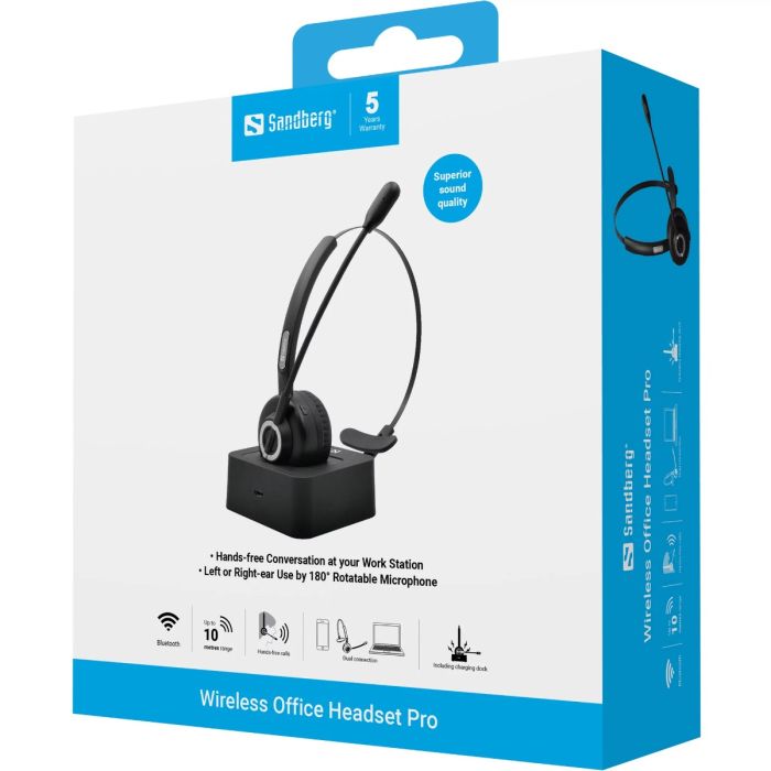 Sandberg Wireless Office Headset Pro brezžične slušalke