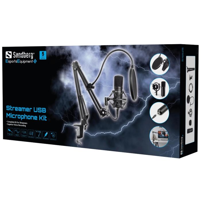 Sandberg Streamer USB Microphone Kit mikrofon