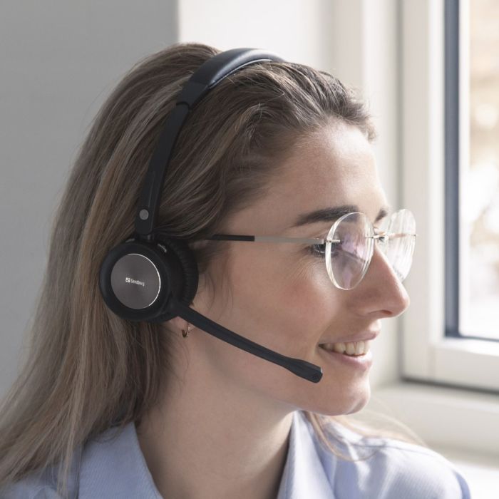 Sandberg Wireless Office Headset Pro+ brezžične naglavne slušalke
