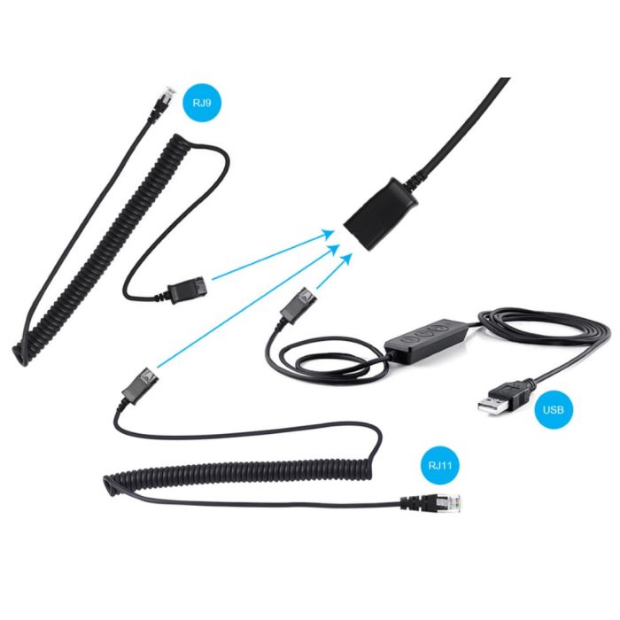 Sandberg USB + RJ9/11 Headset Pro Stereo slušalke z mikrofonom