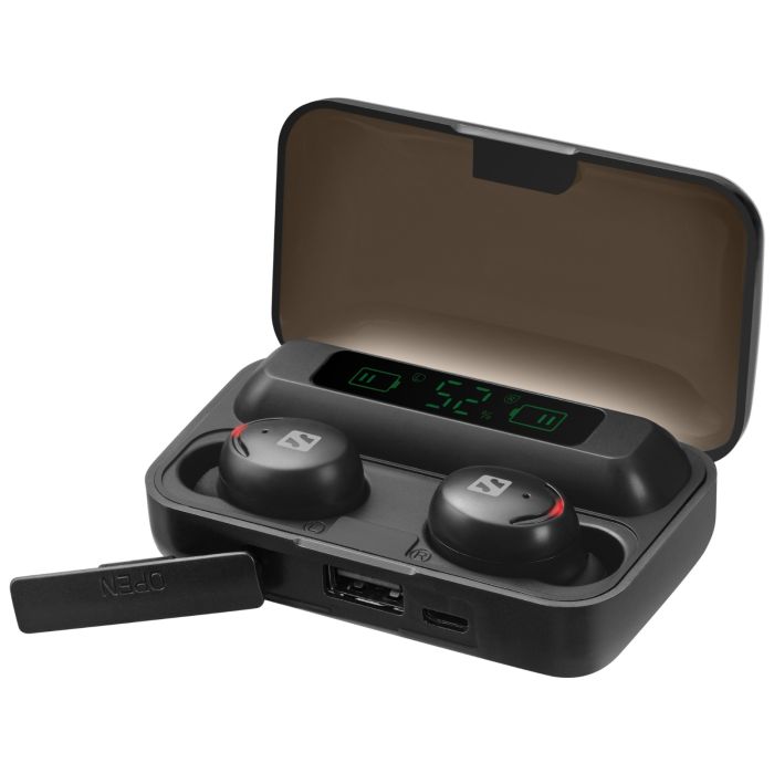 Sandberg Wireless Earbuds + Powerbank brezžične slušalke s prenosno baterijo