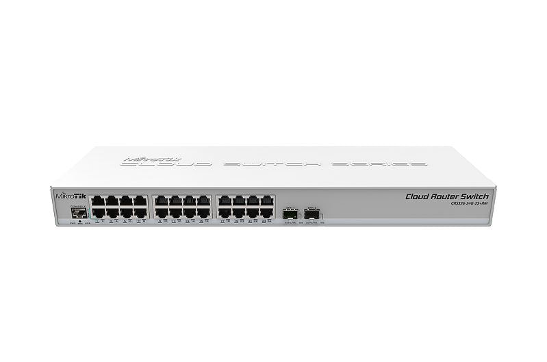 Mikrotik NET ROUTER/SWITCH 24PORT CRS326-24G-2S+RM