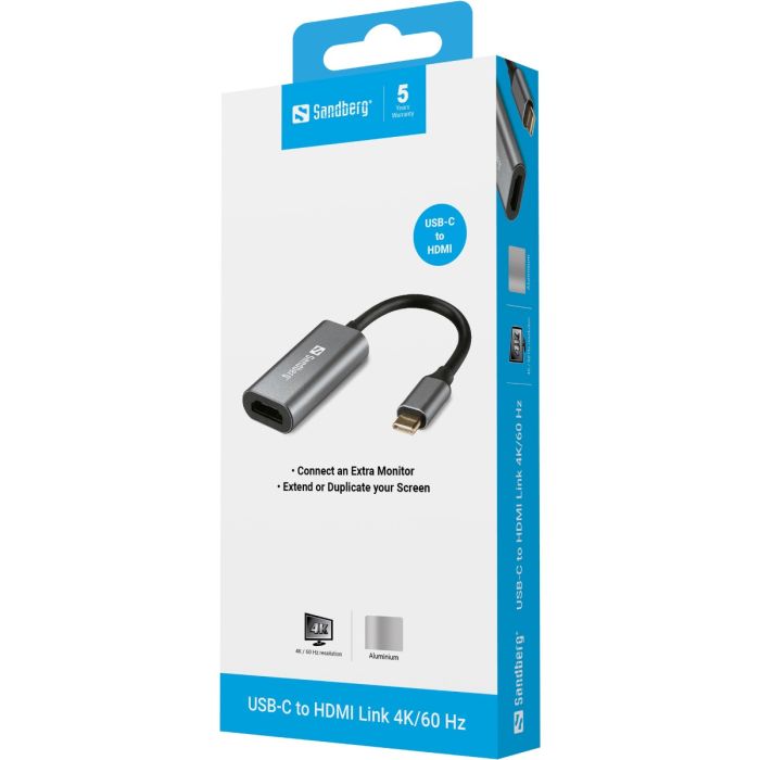 Sandberg USB-C na HDMI Link 4K/60 Hz vmesnik