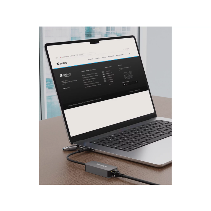 Sandberg USB-C/A 2.5 GbE RJ45 Adapter