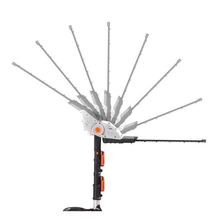 VonHaus akumulatorske teleskopske škarje za grmičevje G-Series