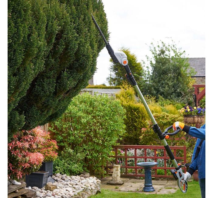 VonHaus akumulatorske teleskopske škarje za grmičevje G-Series