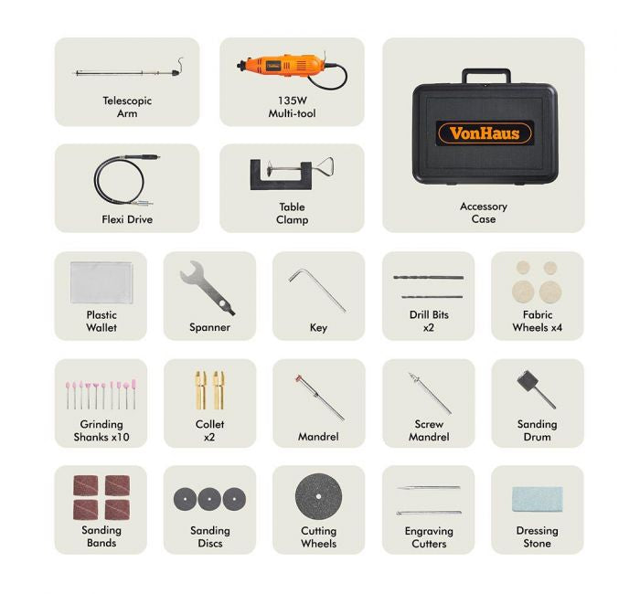 VonHaus večnamensko orodje 40-delni set 3515258