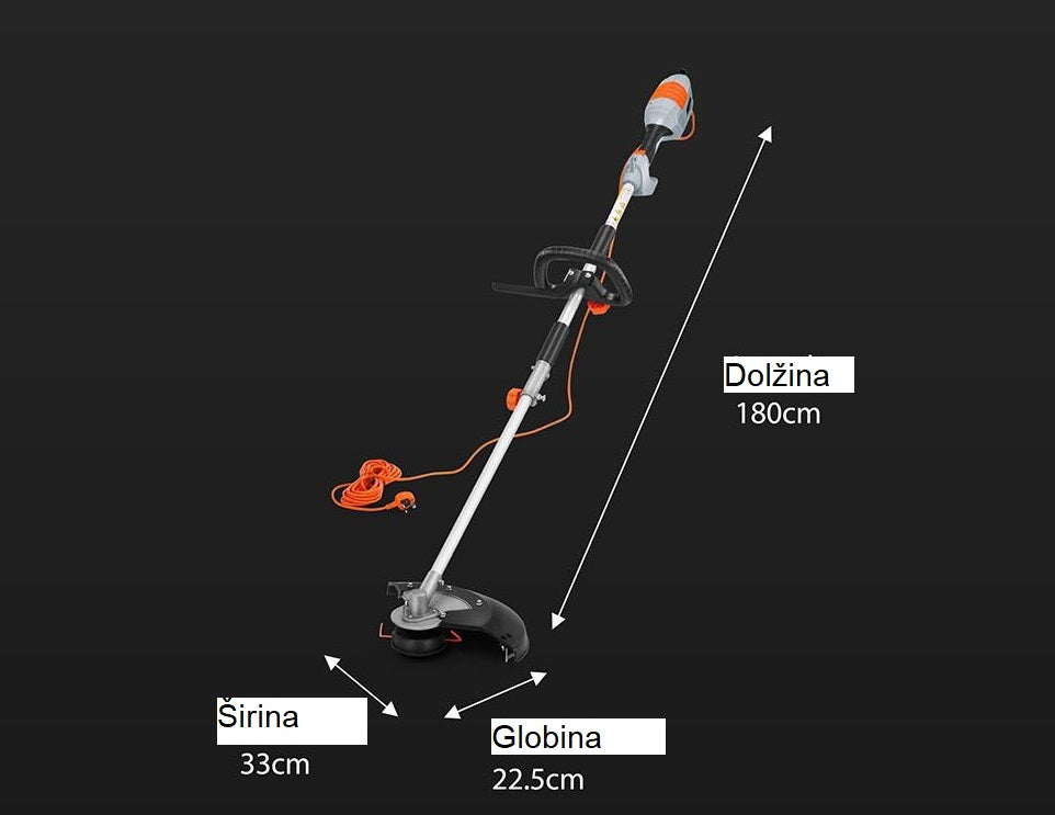 VonHaus vrtna kosilnica za travo in obrezovalnik grmovja
