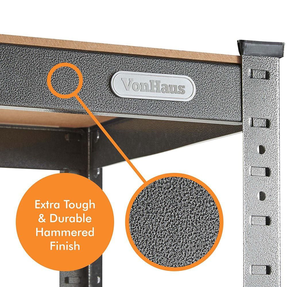 VonHaus 1.8m 5 polični regal HAMMERITE