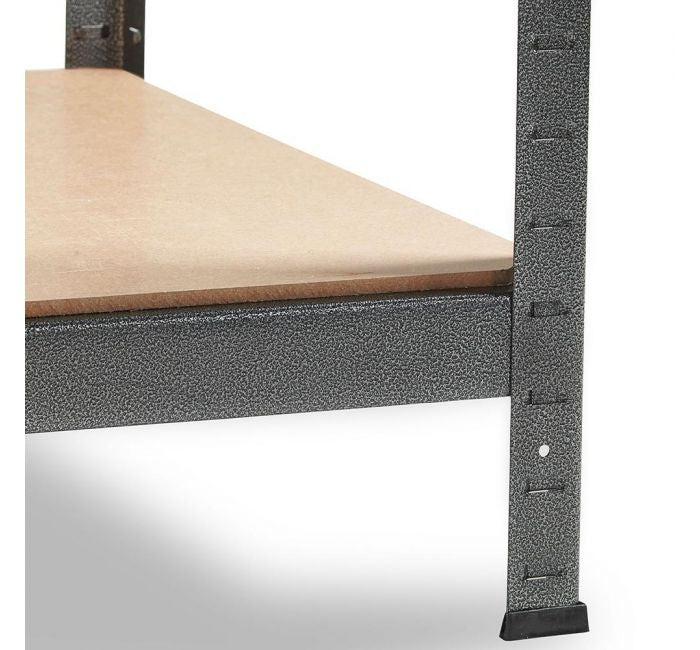 Vonhaus 1.2m brezvijačna delovna miza in regalni poličnik HAMMERITE