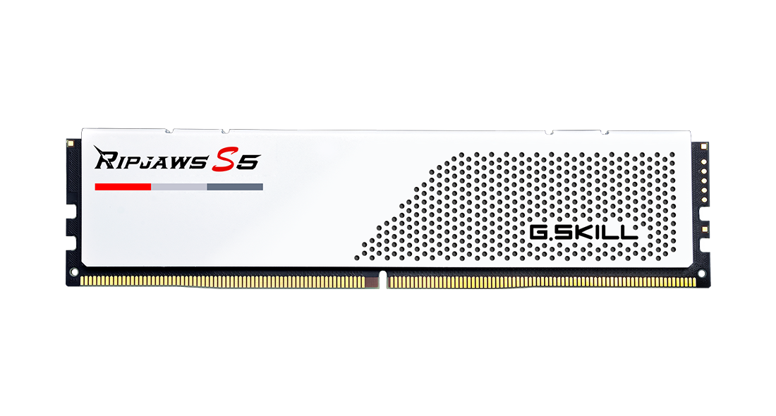 G.Skill Ripjaws S5 32GB Kit (2x16GB) DDR5-5200MHz, CL36, 1.20V, WHITE
