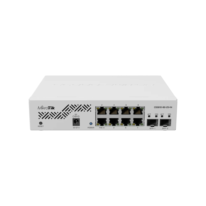 Mikrotik mrežno stikalo CSS610-8G-2S+IN