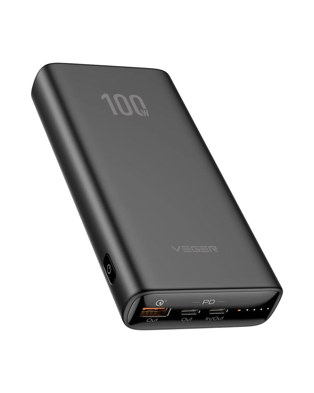 VEGER T100 PowerBank 20.000 mAh T100, črn