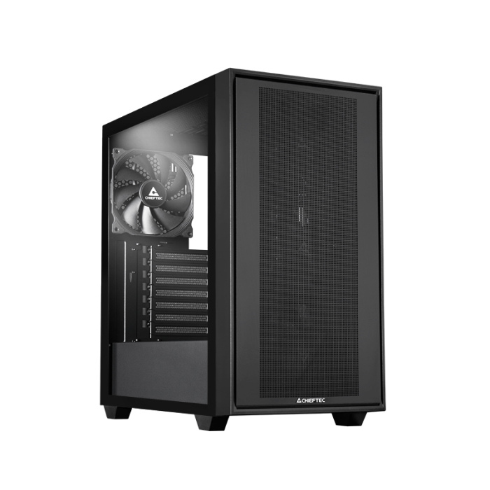 Chieftec Night Hunter USB-C ATX ohišje, črno