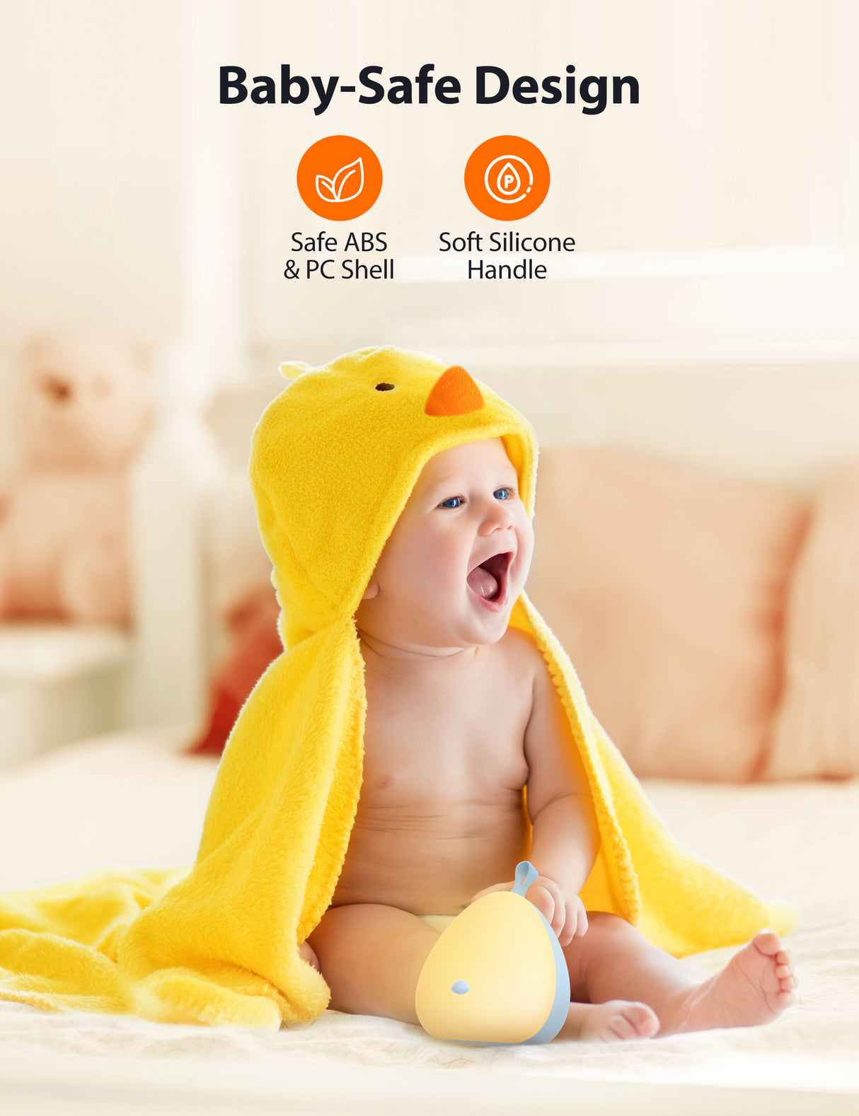 VAVA otroška nočna lučka Little Chick modra