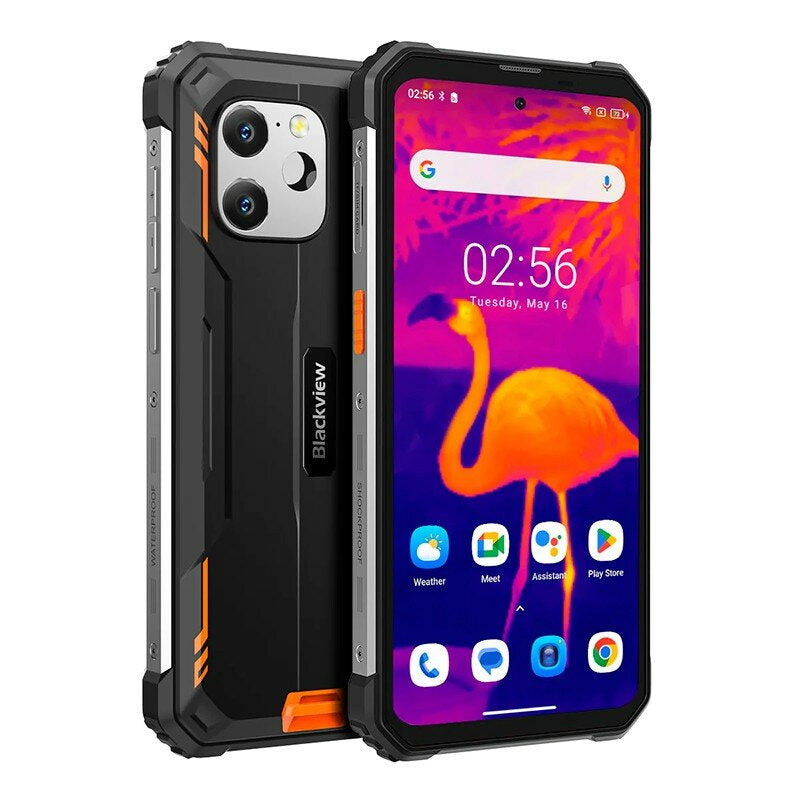 Blackview pametni robustni telefon BV8900 8GB+256GB z vgrajeno termalno kamero, oranžen