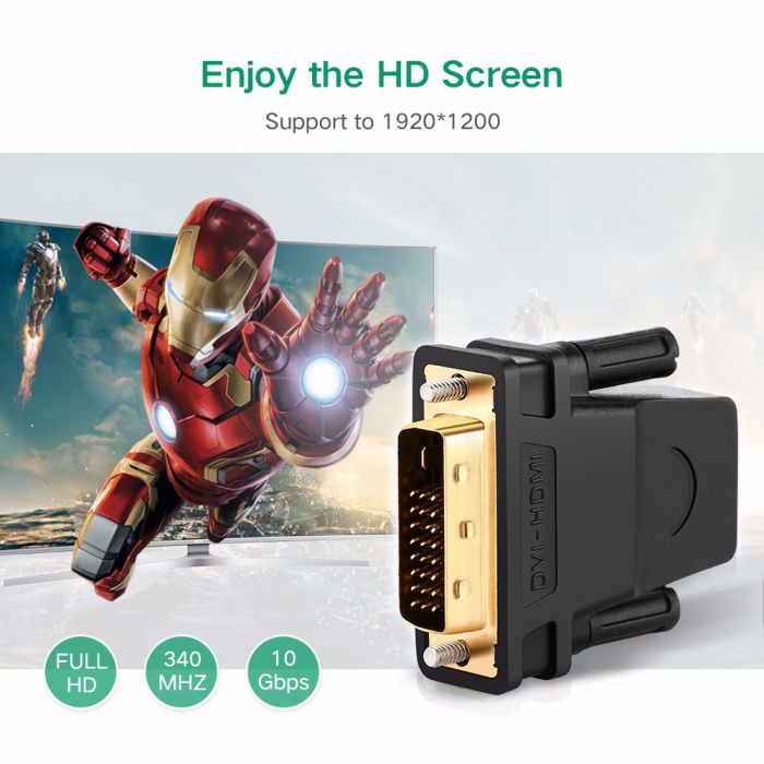 Ugreen DVI 24+1 (M) na HDMI (Ž) adapter - polybag