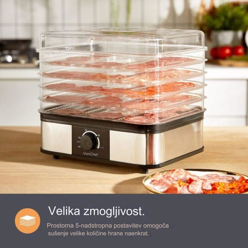 VonHaus 5 stopenski DEHYDRA sušilnik sadja
