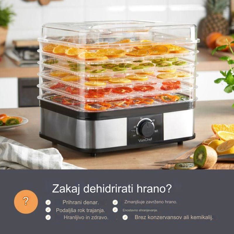 VonHaus 5 stopenski DEHYDRA sušilnik sadja
