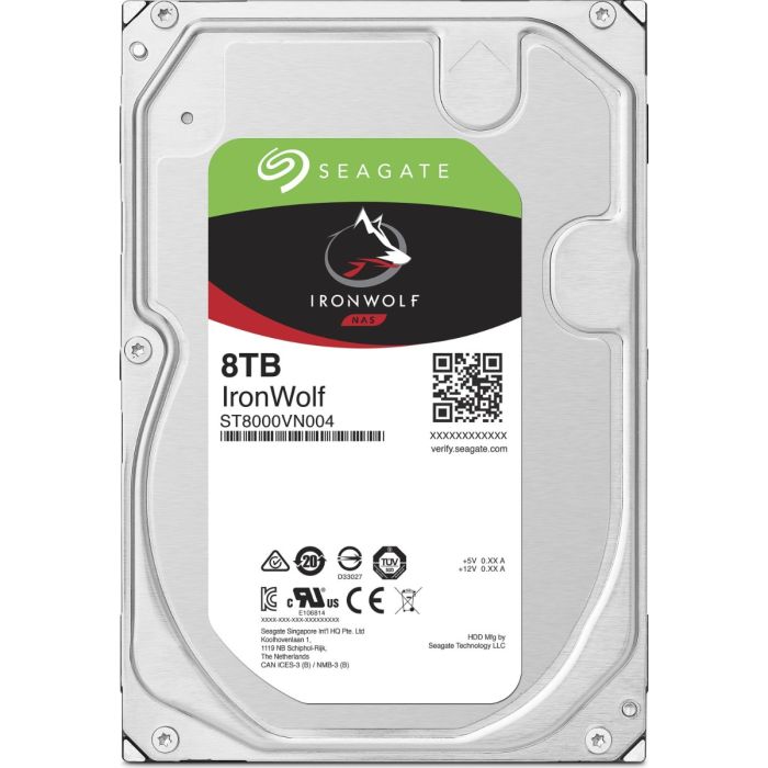 Seagate 8TB IronWolf 3,5" SATA 6Gb/s 7200rpm 256MB HDD disk