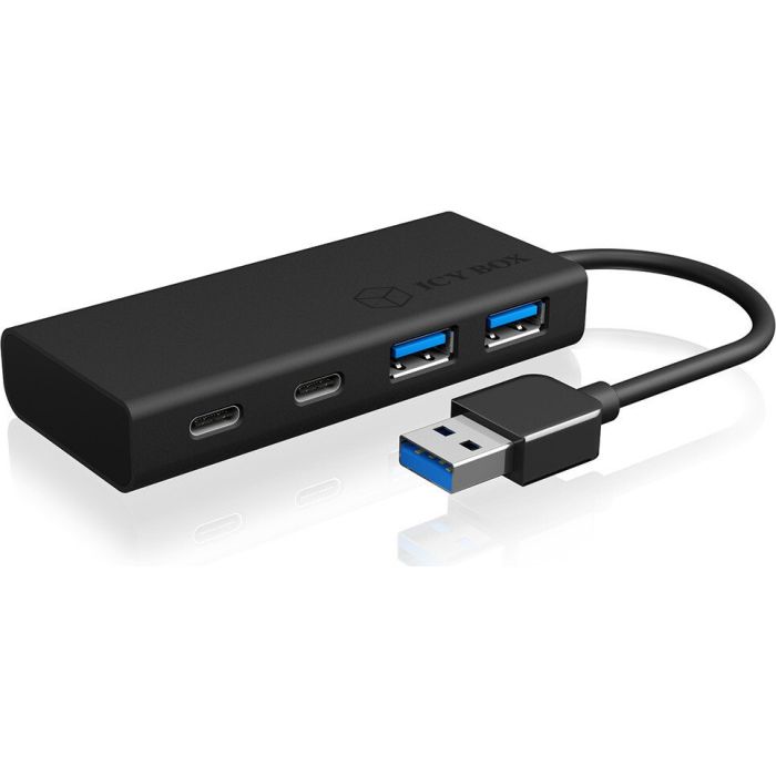 IcyBox IB-HUB1426-U3 4-portni Hub s priključkom USB-A in USB-C 3.2