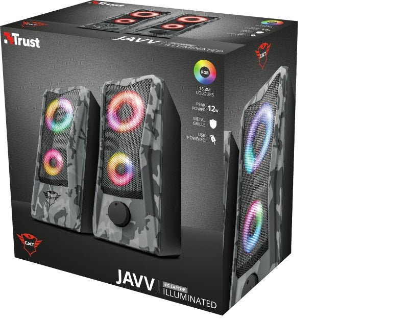 Trust Komplet zvočnikov GXT 606 Javv RGB-Illuminated 2.0