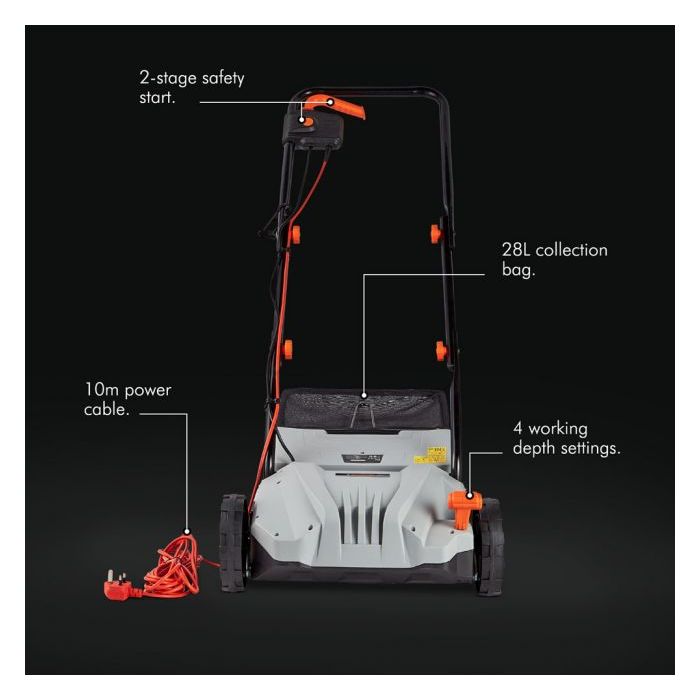 VonHaus električni prezračevalnik trate 1300W