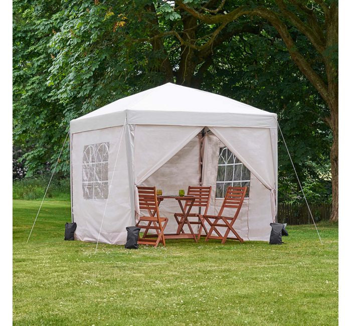 VonHaus Pop Up paviljon 2,5 x 2,5m Ivory