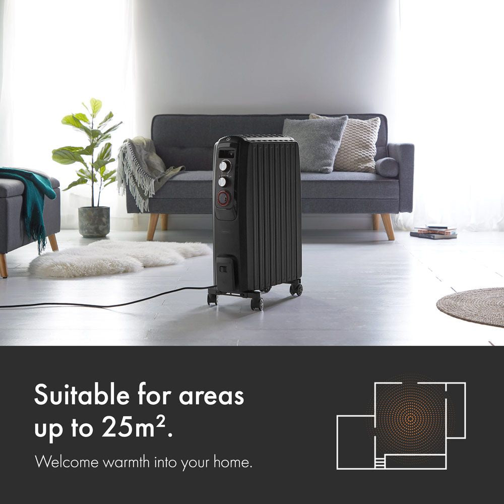 VonHaus oljni radiator zaprt 2000W črn 2500463