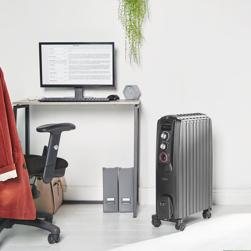 VonHaus oljni radiator zaprt 2000W črn 2500463