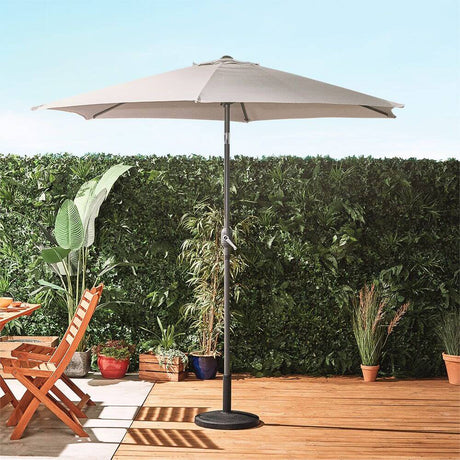 VonHaus 2,7M senčnik samostoječi UV30 siv