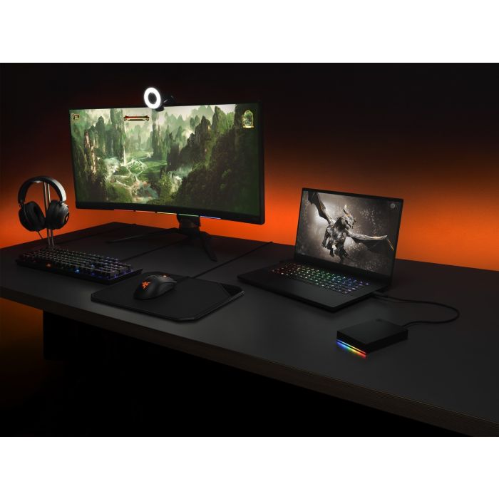 Seagate 2TB FireCuda Gaming USB 3.0 RGB zunanji HDD disk