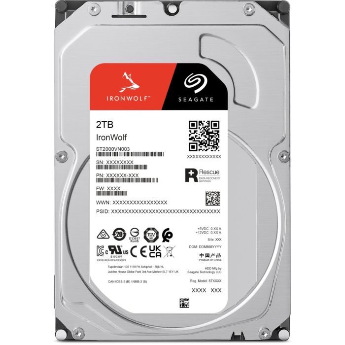 Seagate 2TB IronWolf 3,5" SATA 6Gb/s 5400rpm 256MB HDD disk